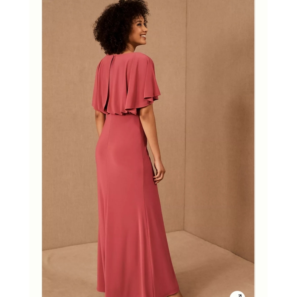 BHLDN × Anthropologie Lena Flutter Sleeve Jersey Dress - Picture 2 of 11